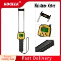 KOGEEK Handheld Moisture Meter LCD Digital Grain Moisture Meter Hygrometer with Measuring Probe for Corn Wheat Rice Bean. 