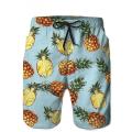 Summer Funny Pineapple Graphic 3D Printed Casual Beach Short Pants Harajuku Fashion Boy Children Swimming Surffing Mens Shorts. 