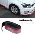 Samurai Blue Carbon Front Bumper Lip Protector Rubber Body Guard. 