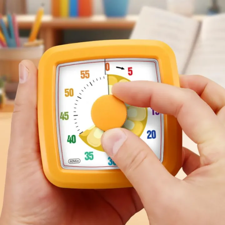 60%20Minute%20Visual%20Timer%20Square%20Silent%20Countdown%20Clock%20For%20Kitchen%20Cooking%20Kids%20Study%20Classroom%20Office%205%20Colors%20Sunlight%20Mall%20-%20Image%203