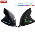 Vertical Ergonomic Mouse USB Wired Right/Left Hand Mouse with LED Light Optical Computer Mause Wrist Healthy Office Mice For PC Laptop Tablet. 
