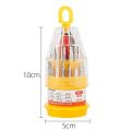 31-In-1 Mini Household Hand Tool Set Screwdriver Kit with the Plastic Storage Box perfect for Home Use and Car Repairing. 