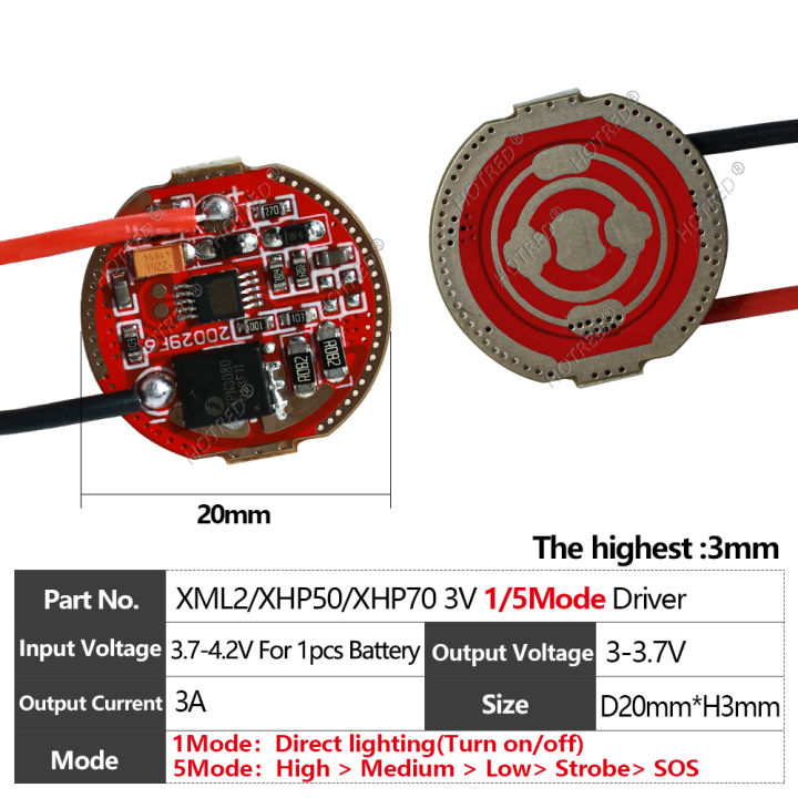 Led%20Flashlight%20Driver%203v%20Led%20Xhp50%20Xhp70%20Xhp90%20Dc3-3.7v%203a%205a%208a%2020mm%201/5%20Mode%20Circuit%20Board%20For%20Diy%20Cree%2010w%2020w%2030w%2040w%20Power%20-%20Image%202