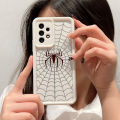 AMORVOR for Realme C11 2020 Back Cover Soft Square Ladder Grey Spider Print Silicone Camera Protection Phone Case. 