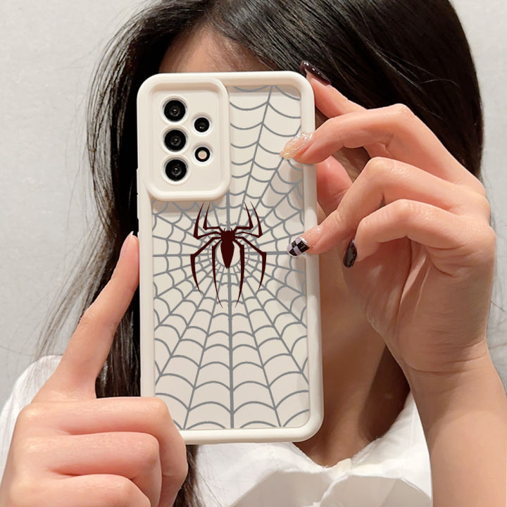 AMORVOR%20for%20Realme%20C11%202020%20Back%20Cover%20Soft%20Square%20Ladder%20Grey%20Spider%20Print%20Silicone%20Camera%20Protection%20Phone%20Case%20-%20Image%207