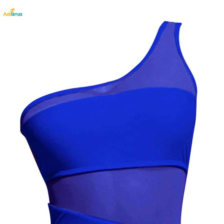 Women%20Swimsuit%20Beachwear%20Padded%20Cup%201%20Piece%20Bikini%20for%20Holiday%20Surfing%20Beach%20L%20Blue%20-%20Image%207