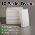 10 Packs Tissue Simple And Convenient Household Toilet Tissue 1Pack 50 Sheets  Practical And Affordable Type Of Toilet Paper, Living Room Bedroom Kitchen Bathroom Suitable For A Variety Of Scenarios.,Kitchen,Bathroom,Home,Household Suppliers. 