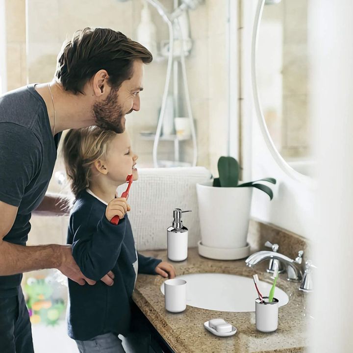 4%20Pcs%20Plastic%20Bathroom%20Accessory%20Set,Bath%20Toilet%20Brush%20Accessories%20Set%20with%20Toothbrush%20Holder,Toothbrush%20Cup(White)%20-%20Image%206