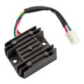 BRADOO- Universal 4 Wire Full Wave Black Motorcycle Regulator Rectifier 12V DC Bike Quad. 