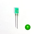 100pcs Rectangular 2x5x7mm LED Diffused Green Color LED Bulbs Light Emitting Diodes. 