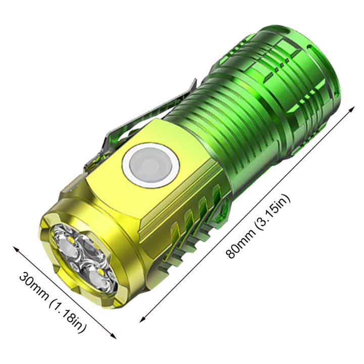 Mini%20LED%20Flashlight%203LED%20Ultra%20Strong%20Light%20Flash%20Light%20Portable%20USB%20Rechargeable%20Built-in%20Battery%20with%20Pen%20Clip%20and%20Tail%20Magnet%20-%20Image%205