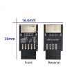 2X Motherboard USB2.0 9Pin to TYPE-C A-KEY Front Connector Converter USB3.2 TYPE-E Interface Header Extender Card. 