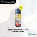 Green Vet Puppy Talc For Ticks & Fleas 90g. 