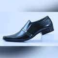 Men's Genuine Leather Office Shoes - Black. 