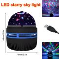 LED Mini Starry Sky Disco Star Projector Lamp Degree Rotation 2 In 1 Function for Sleep Aid Home Bedroom. 
