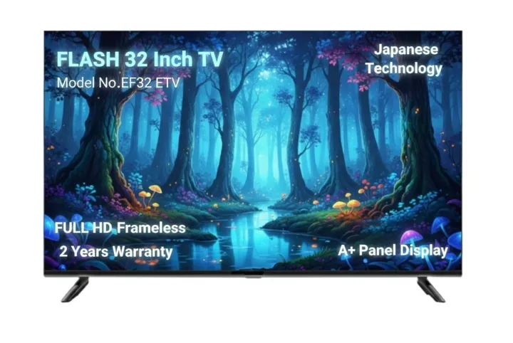 FLASH%2032%20INCH%20FRAMELESS%20FULL%20HD%20LED%20TV%20%7C%20Flash%2032%20Inch%20By%20Electrocare%20%7C%20A+%20Panel%20Japanese%20Technology%20-%20Image%202