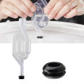 Twin Bubble Airlock S Type Airlock One-way Exhaust Water Seal Valve With Silicon Grommet Fermentation Air Lock Brew. 