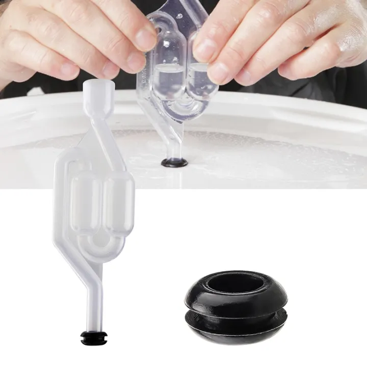 Twin%20Bubble%20Airlock%20S%20Type%20Airlock%20One-way%20Exhaust%20Water%20Seal%20Valve%20With%20Silicon%20Grommet%20Fermentation%20Air%20Lock%20Brew%20-%20Image%203