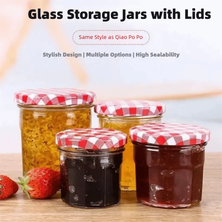 Multifunctional Sealed Jam Bottle Glass with Lid Honey Can Split Bottle ...