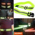 Running High Visible Night Safety Gear Reflective Belts for Kids Men Women Waist Adjustable Elastic Safety Reflective Belt. 