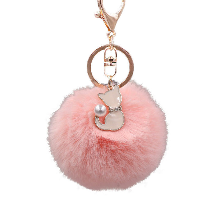 Cute%20Pompom%20Cat%20Key%20Chain%20Fluffy%20Fur%20Key%20Ring%20Bag%20Car%20Trinket%20Female%20Party%20Gift%20-%20Image%205