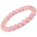 Women's Rose Rose Quartz Bracelet Stone. 