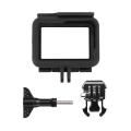 Frame for GoPro Hero (2018) / 6 / 5 Housing Border Protective Shell Case Accessories for Go Pro Hero6 Hero5 Black with Quick Pull Movable Socket and Screw (Black). 