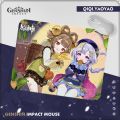 【FOOT SOFA】Hobby Genshin Impact Anime Mousepad Non-slip Cartoon Wanderer Keqing Nahida Waterproof Mouse Pad Anti-slip Office Home. 