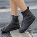 Rain Boots Shoes Protectors Foldable Adults Kids Reusable 1 Pair Rain Shoe Covers for Black 28cm. 