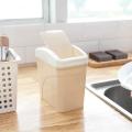 Mini Plastic Waste Bin with Swing Lid, Small Waste/ dust Bin for Bathroom or Toilet 17 cm Height. 