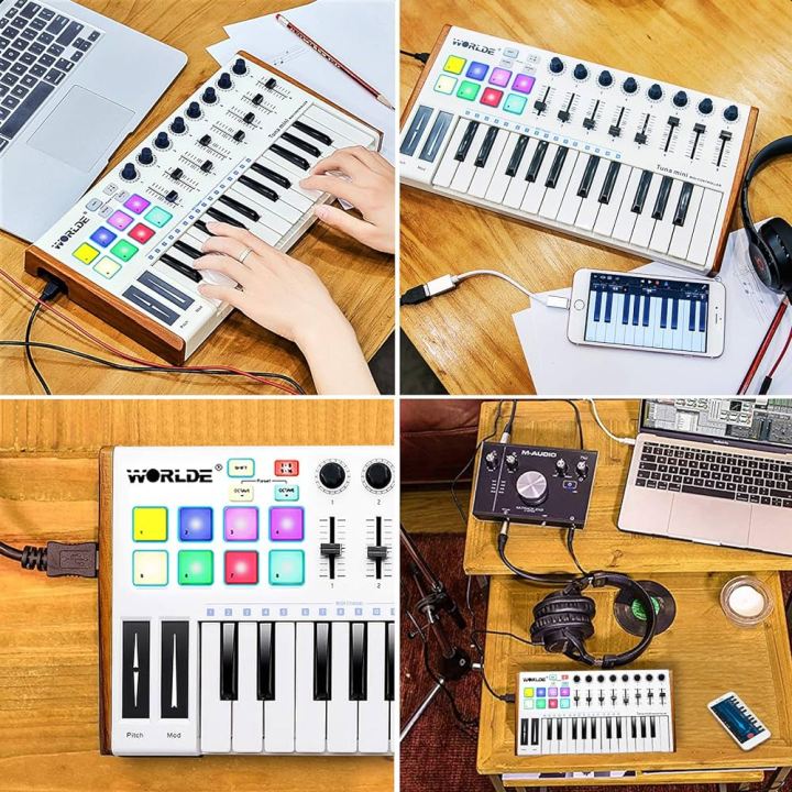 TUNAMINI%2025%20Keys%20USB%20MIDI%20Keyboard%20Controller%208%20RGB%20Backlit%20DJ%20Pianos%20Trigger%20Colorful%20Pads%20-%20Image%202