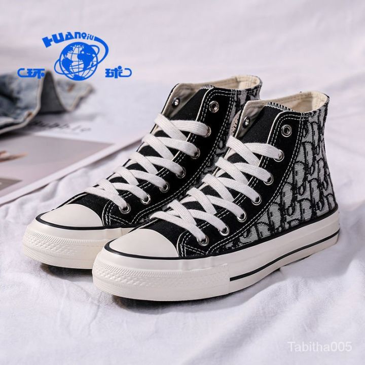 Universal 2024 Summer New Versatile Korean Style ulzzang Canvas Shoes Women's Shoes Letter Printing Casual Board Shoes Fashion
