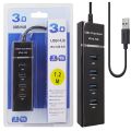 USB HUB 3.0 High Speed 4 Ports Splitter For High Speed (5Gbps) Transmission Ultra Slim Structure LED Indicator with Power Adapter for MacBook Laptop PC HUB USB 3.0 Windows xp/vista/7/8/10 and M ac OS Linux. 