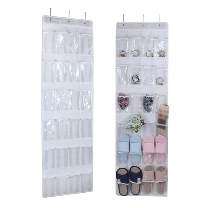 ShopSphere 24 Pockets Shoes Organizer Rack Hanging Organizers Space Saver Hanging Over The Door Behind Closet Organizer Storage Hanger Bag