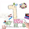 Fingerpaint Finger Painting Coloring Children Drawing Graffiti Cartoon Animal Pattern Kids Early Education Toy Kindergarten Gift. 