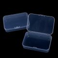 Mini Storage Box -Clear Lidded Small Plastic Box- For Trifles Parts Tools Storage Box Jewelry Display Case Beads Container. 