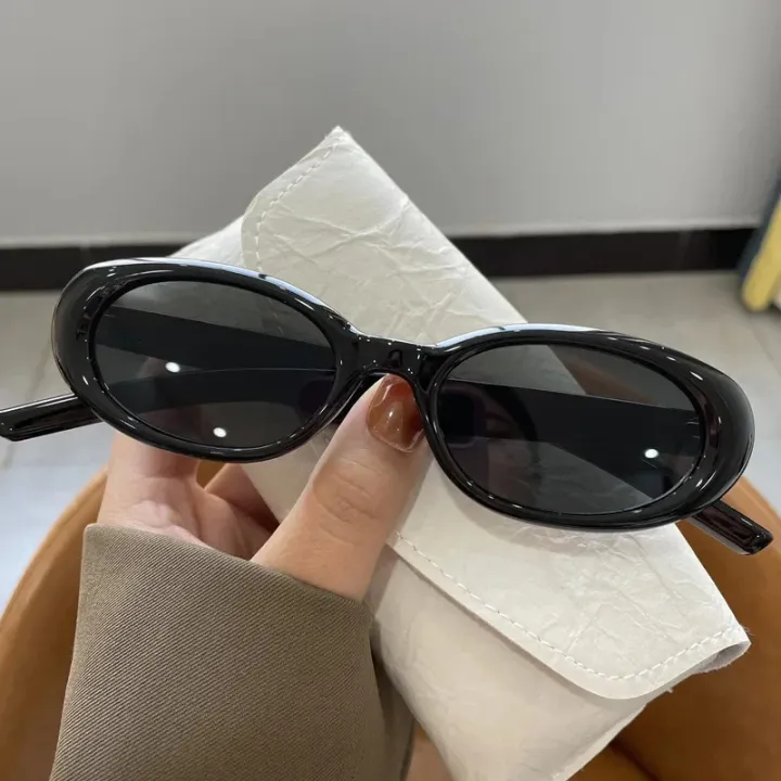 ZEBF-Fashion Small Oval Frame Sunglasses for Women Classic Men's Vintage Sun Glasses y2k Outdoor Leisure Eyewear UV400 Oculos De Sol