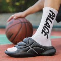 New Original Basketball Slippers For Men Slides Summer Sandal Non-slip EVA Beach Shoes Soft Thick Soled Slidee Large Size36-47. 