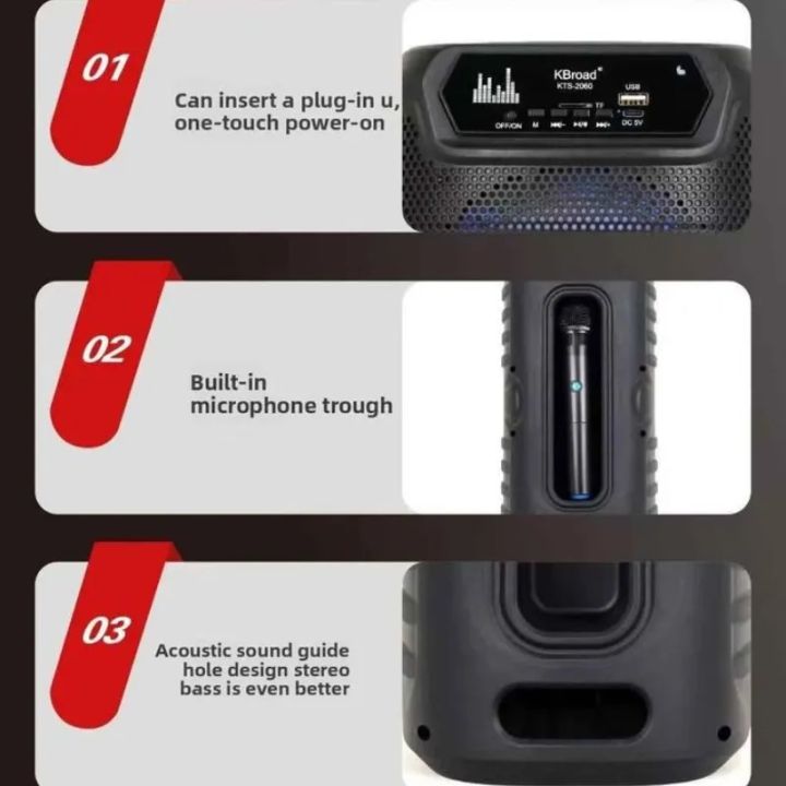 KBroad%20KTS%202060%20Portable%20Bluetooth%20Karaoke%20Speaker%20Dual%206.5%20Inch%20Wireless%20Speaker%20with%20Microphone%20JBL%20Party%20Box%20Type%20USB%20TF%20Card%20AUX%20FM%20RGB%20Lights%20Rechargeable%20Party%20Speaker%20JBL%20Style%20Bluetooth%20Speaker%20Party%20Box%20%7CARM%20-%20Image%204