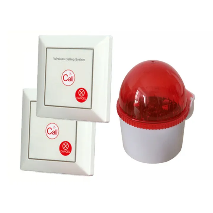 Caregiver Alarm SOS Button Wireless Sound and Light Alarm for Elderly ...