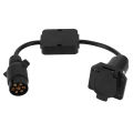 Trailer light converter trailer wire trailer adapter cord trailer Connector Light Cable Converter Conversion European 7-Pin to American 7 Way. 