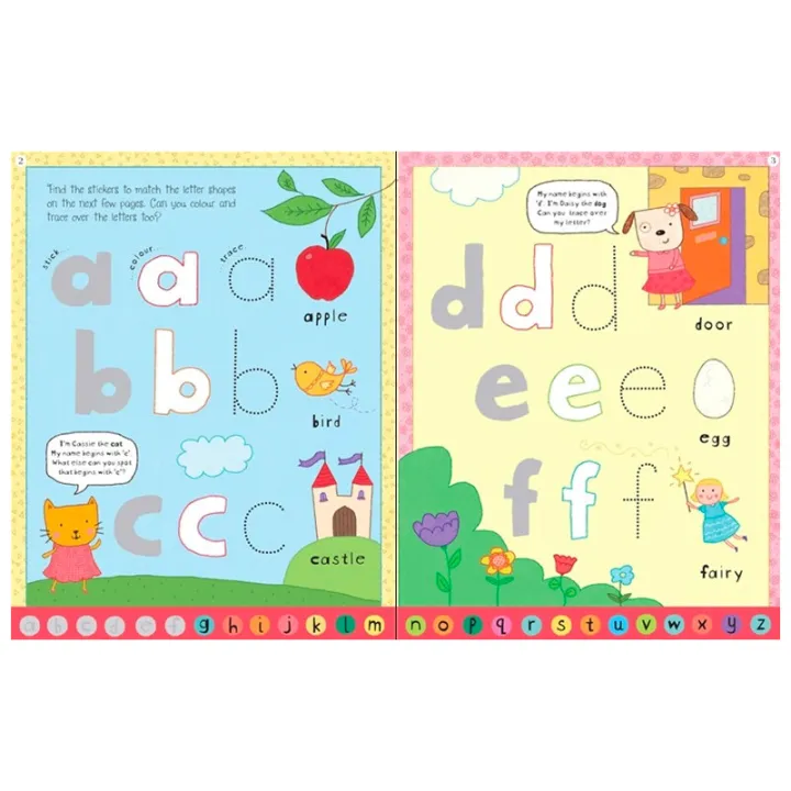 Usborne%20Original%20Children%20Popular%20Books%20Get%20ready%20for%20school%20alphabet%20sticker%20book%20Colouring%20English%20Activity%20Picture%20Book%20for%20Kids%20-%20Image%204