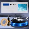 Solar Helicopter Air Freshener Car Aircraft Aromatherapy Diffuser Decoration. 