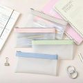 Foldable Pencil Stationery Bag Waterof Cosmetic Packet Portable Travel Home Storage Pack Dustof Jewelry Toys Storing  Large Capacity  Zipper Pouch. 