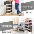 Organizer Shelf/Shelving Unit Kitchen Plastic Rack Cart Home Floor-to-Ceiling Multi-Layer Vegetable Basket Bathroom Rack Multi-Functional Storage Rack Multipurpose Shelf Shelves. 