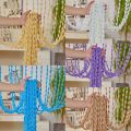 Window Door Curtain Beaded String Curtain Solid Color *2M Beaded Door Curtain Tassel Tassel Window Curtain Home Decor. 