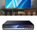 DVD Player 1080P HD Home DVD Player Box for TV All Region Free DVD CD-Disk Player AV-Output EVD Player--EU Plug Easy to Use Black. 