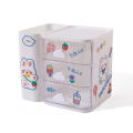 Cute Office Organizer Multifunction Storage Drawer Desktop Storage Box Multigrid Storage Box Cute Cloud Pen Container. 