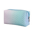 Gradient Color Makeup Bag For Women Zipper Velvet Cosmetic Bag Pouch Travel Large Female Make Up Pouch Necessaries. 