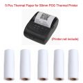 5PCS/lot Thermal Printing Paper 57x30mm Thermal Receipt Paper Roll For Mobile POS 58mm Thermal Printer Lot. 